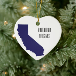 Ornamento personalizado de Navidades de California