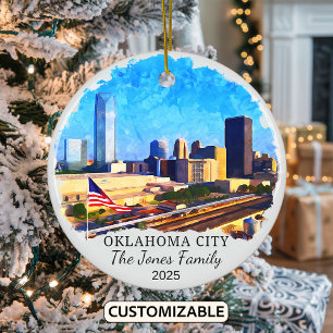 Ornamento personalizado de Oklahoma City, Oklahoma