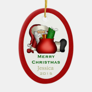 Ornamento personalizado de Papá Noel