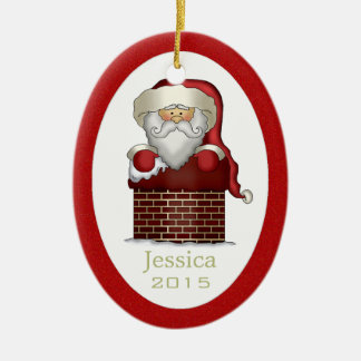 Ornamento personalizado de Papá Noel