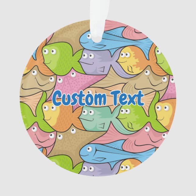 Ornamento personalizado de peces (Anverso)