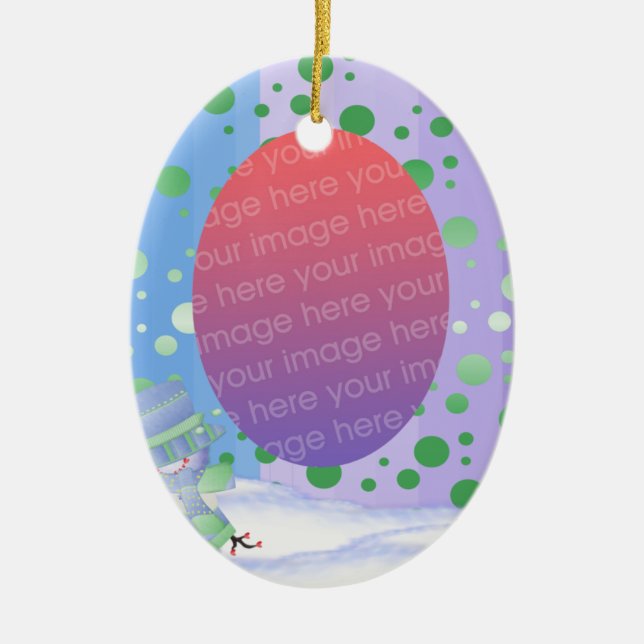 Ornamento personalizado de Photo Keepsake (Frente)