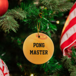 Ornamento personalizado de Ping Pong Lover