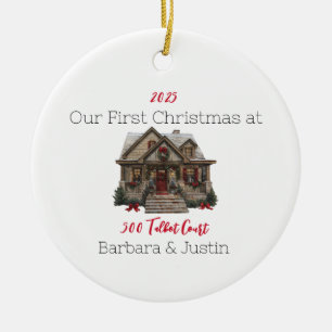 Ornamento personalizado de primer hogar
