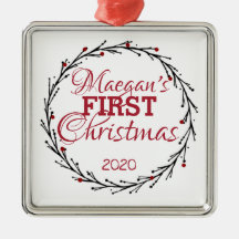 ORNAMENTO PERSONALIZADO DE PRIMERA NAVIDAD