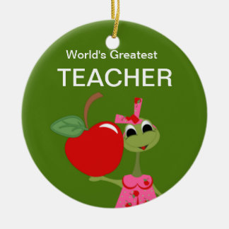 Ornamento personalizado de rana de profesor