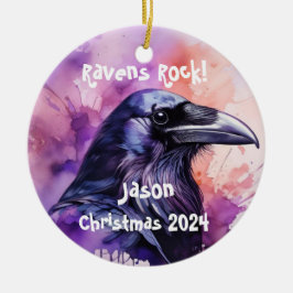 Ornamento personalizado de Raven