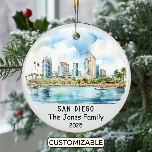 Ornamento personalizado de San Diego, California