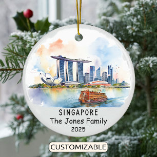 Ornamento personalizado de Singapur, Asia