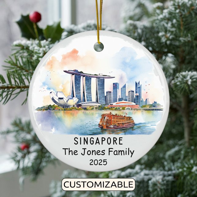 Ornamento personalizado de Singapur, Asia (Subido por el creador)