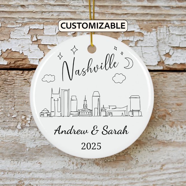 Ornamento personalizado de Skyline Nashville, Tenn (Subido por el creador)