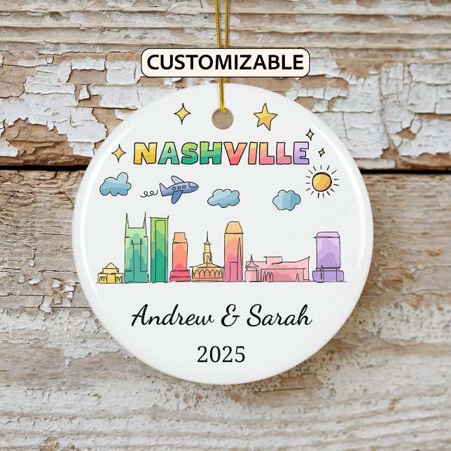 Ornamento personalizado de Skyline Nashville, Tenn (Subido por el creador)