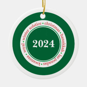 Ornamento Personalizado de temporada de vacaciones