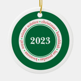 Ornamento Personalizado de temporada de vacaciones