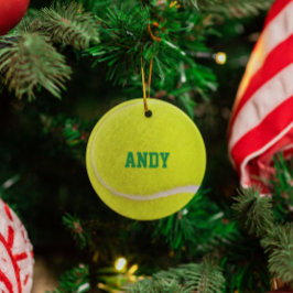 Ornamento personalizado de Tennis Lover
