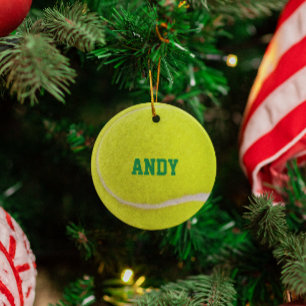 Ornamento personalizado de Tennis Lover