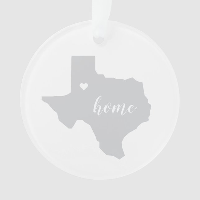 Ornamento personalizado de Texas Hometown (Anverso)