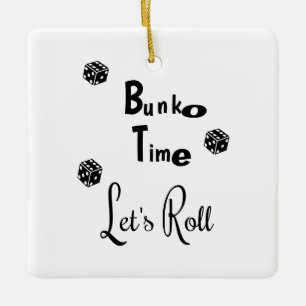 Ornamento personalizado de tiempo Bunko