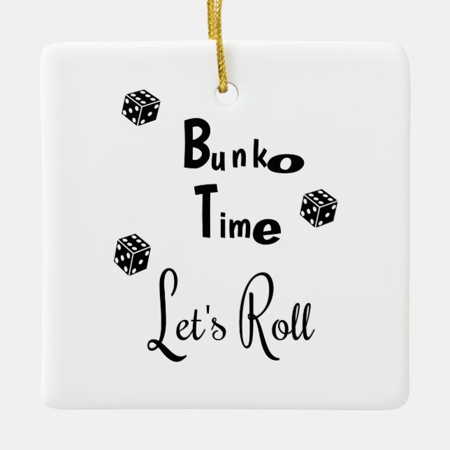 Ornamento personalizado de tiempo Bunko (Anverso)