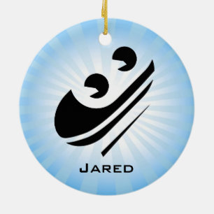 Ornamento personalizado de Toboggan