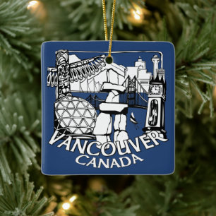 Ornamento personalizado de Vancouver Canada