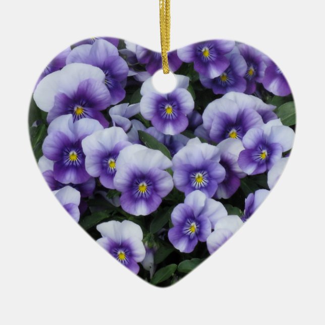 Ornamento personalizado de violets (Frente)