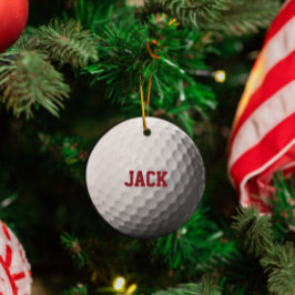 Ornamento personalizado del amante del golf