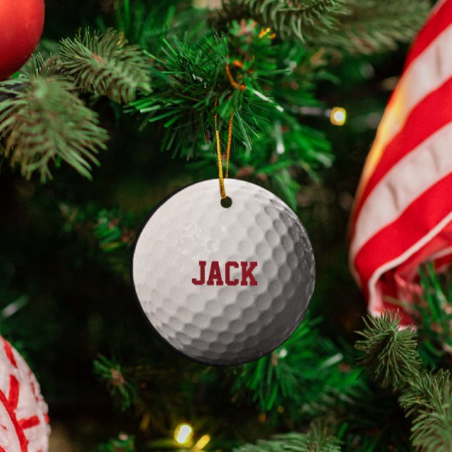 Ornamento personalizado del amante del golf (Subido por el creador)