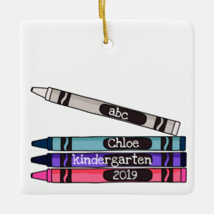 Ornamento personalizado del año escolar del crey