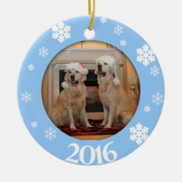 Ornamento personalizado del árbol de navidad de la