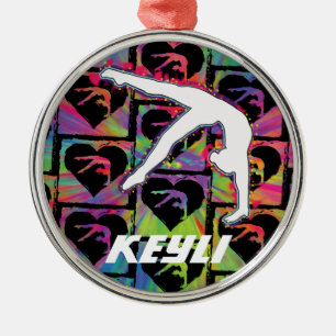 Ornamento personalizado del bailarín del gimnasta