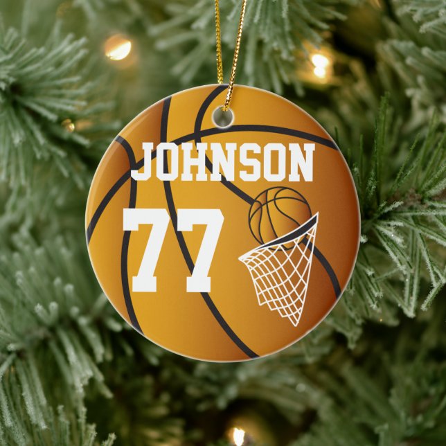 Ornamento personalizado del baloncesto (Árbol)