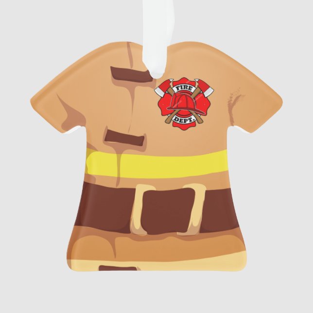 Ornamento personalizado del bombero del bombero (Anverso)