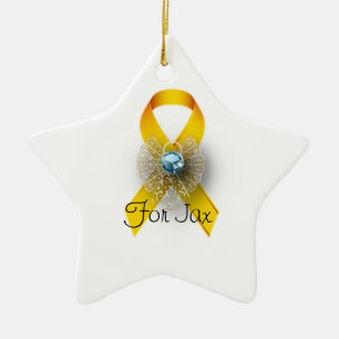 Ornamento personalizado del cáncer de la niñez d