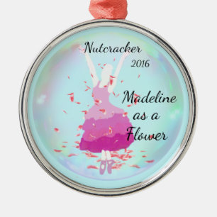 Ornamento personalizado del cascanueces - flor