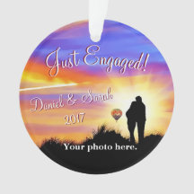 Ornamento personalizado del compromiso