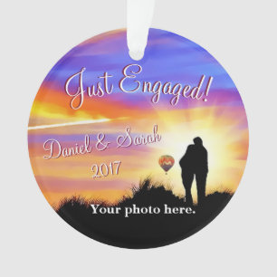 Ornamento personalizado del compromiso