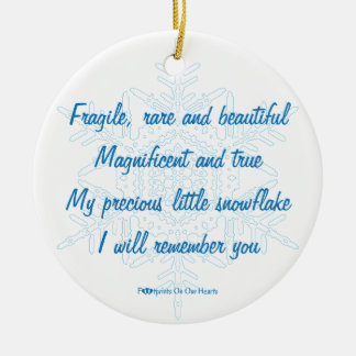 Ornamento personalizado del copo de nieve