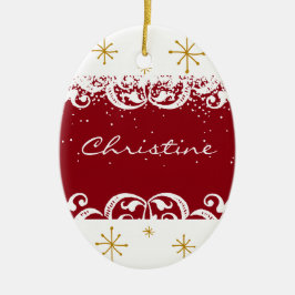 Ornamento personalizado del día de fiesta