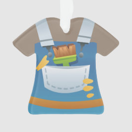 Ornamento personalizado del día de fiesta del