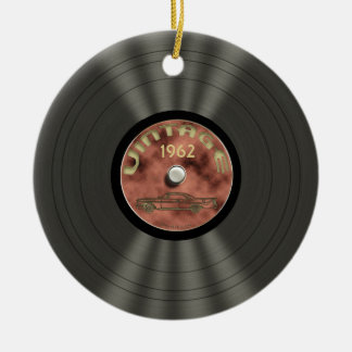 Ornamento personalizado del disco de vinilo del