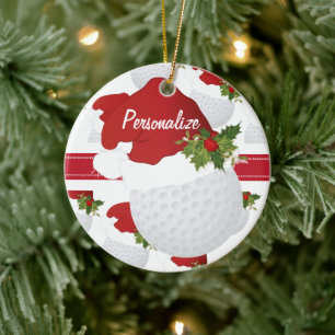 Ornamento personalizado del golf de los navidades