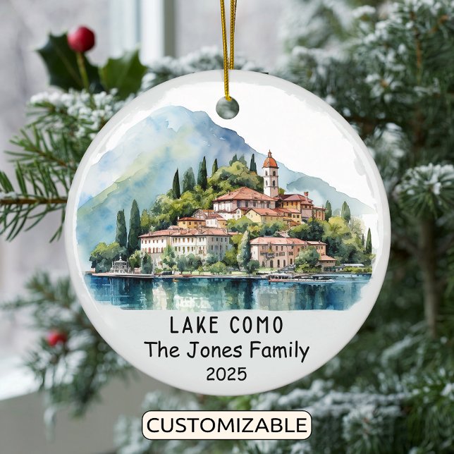 Ornamento personalizado del lago Como, Italia (Subido por el creador)