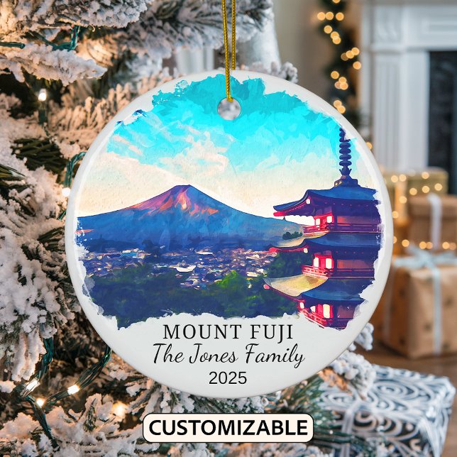 Ornamento personalizado del Monte Fuji, regalo de  (Subido por el creador)