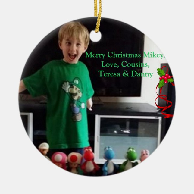 Ornamento personalizado del navidad (Frente)