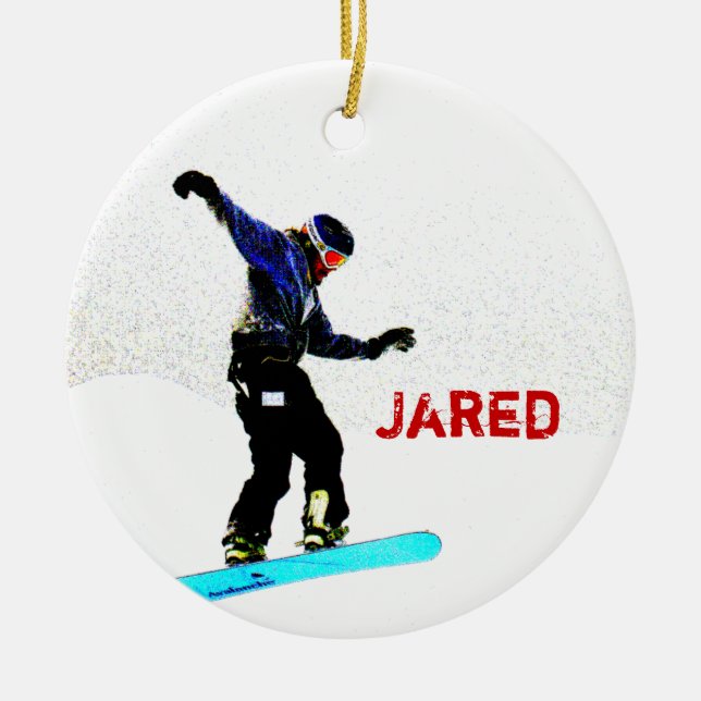 Ornamento personalizado del navidad de la (Frente)