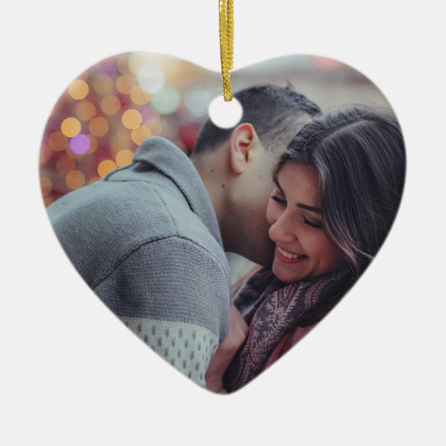 Ornamento personalizado del navidad de la oferta (Frente)