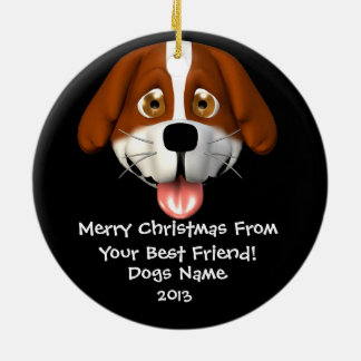 Ornamento personalizado del navidad de un perro