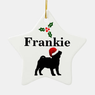 Ornamento personalizado del navidad del perro del