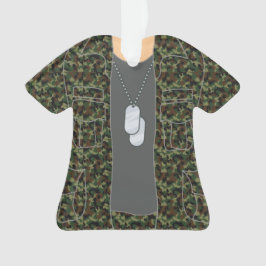 Ornamento personalizado del navidad del soldado de